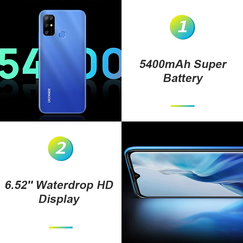 Doogee X96 Pro мобильный телефон 6 52 &quotHD + Экран 4 Гб Оперативная память 64 Встроенная