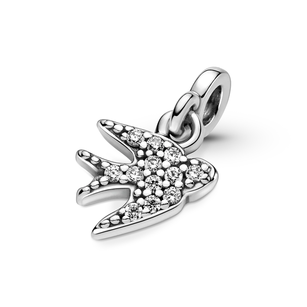 

FORVIONA Silver Pendant 925 Sterling Silver Swallow Dangle Charm Fit Original Bracelet DIY Jewelry Girlfriend Gift