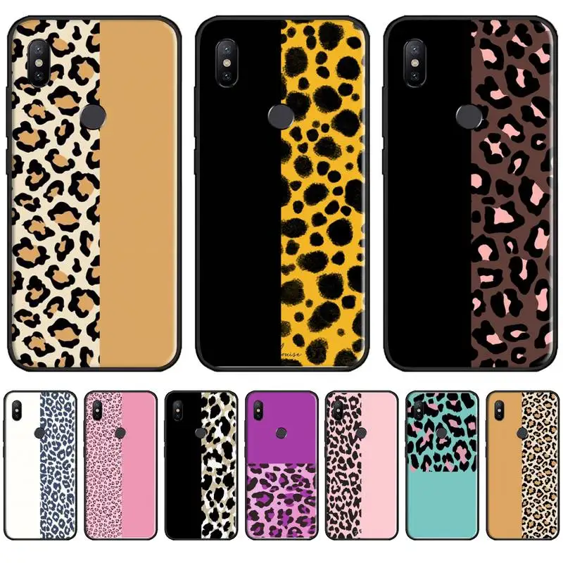 

Leopard print sexy luxury pink Phone Cases For Xiaomi Redmi 7 9t 9se k20 mi8 max3 lite 9 note 8 9s 10 pro Soft Silicone Shell