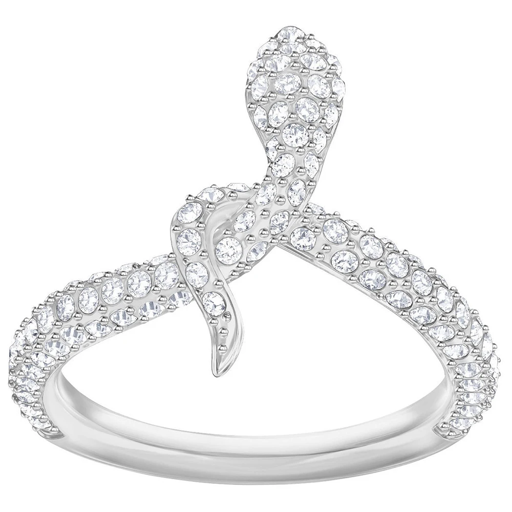 

SWA Summer New Full Diamond Snake Ring Fashion Crystal Ms. Jewelry LESLIE Send Girlfriend Romantic Valentine's Day Gift