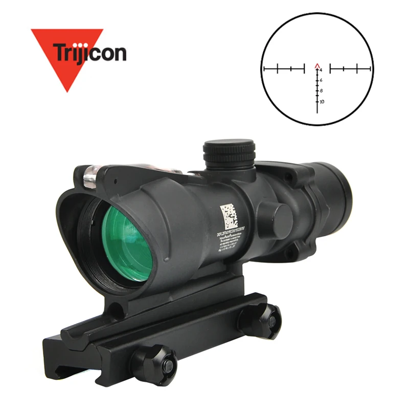 ACOG 4X32 настоящий волоконный оптика красный освещенный точечный элемент шеврон