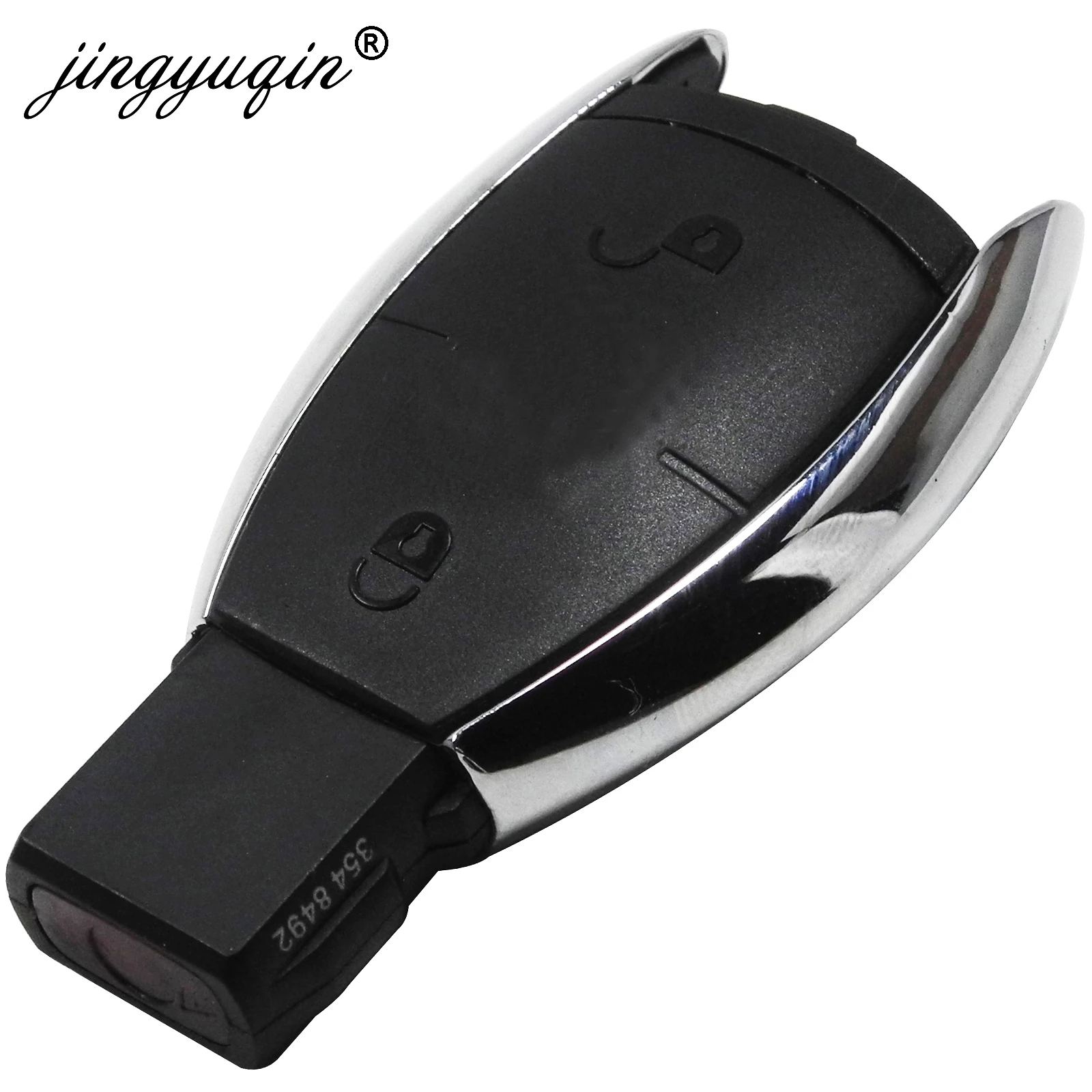A Style 2 Buttons jingyuqin 2/3/4 Buttons Smart Remote Car Key Shell For Mercedes Benz BGA NEC C E R S CL GL SL CLK SLK Remote Key Fob - Color: A Style 2 Buttons