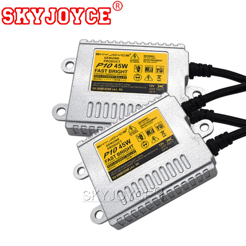 SKYJOYCE 2 шт. AC 12 в автомобильный светильник Балласт Ксенон 45 Вт Быстрый старт тонкий