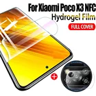 Защитная пленка для экрана Xiaomi Poco M3 X3 NFC F2 Pro Mi A2 Lite, Гидрогелевая пленка, Защитная пленка для камеры телефона Poco M3