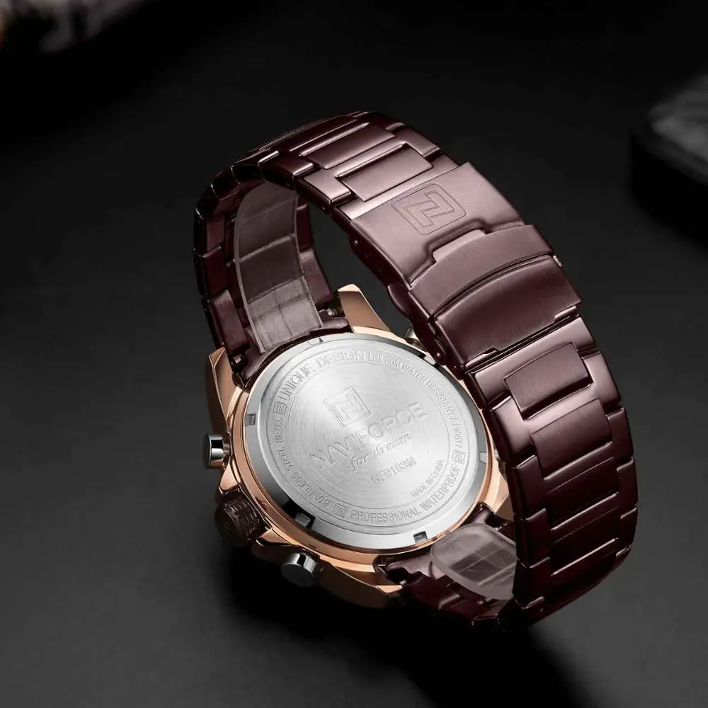 

Brand Watches For Men Digital Multi-fuction Sport Waterpoof Quartz Wrist watch Stainless Steel Rose Gold Clock