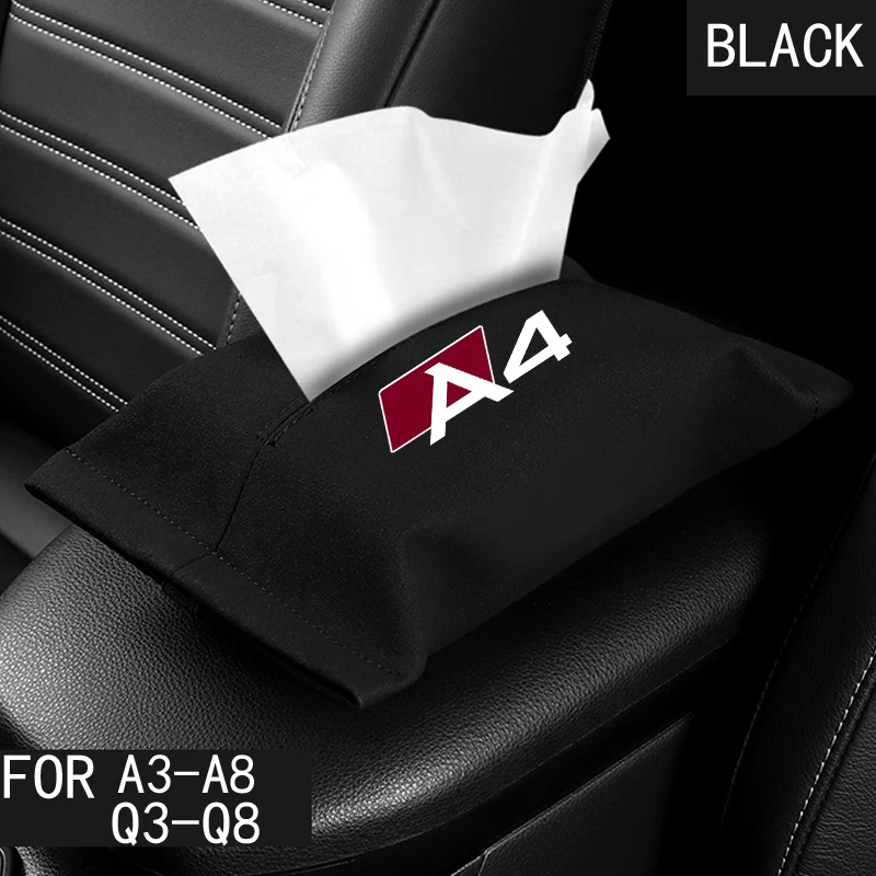 

Imitated Furs Car Drawer Box Auto Hanging Tissue Bag Multi-function Napkin Storage Box For Audi A3 A4 A5 A6 A7 A8 Q3 Q5 Q7 Q8