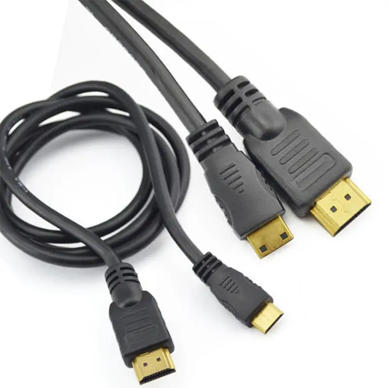 HDMI совместимый с Mini тип C штекер к стандартному штекеру кабель Full HD 1080P