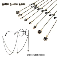 trend sexy gothic girl 18 styles antiskid mask glasses chains cross pendant s lanyard cosplay fashion jewelry for women