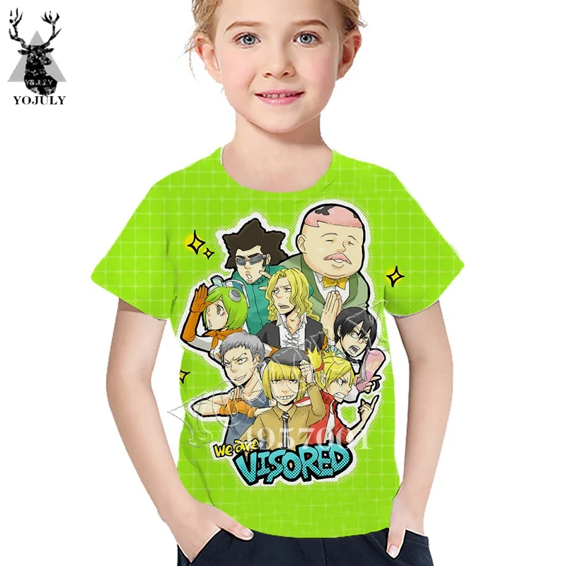 Детская забавная Повседневная Уличная одежда в стиле хип-хоп с короткими