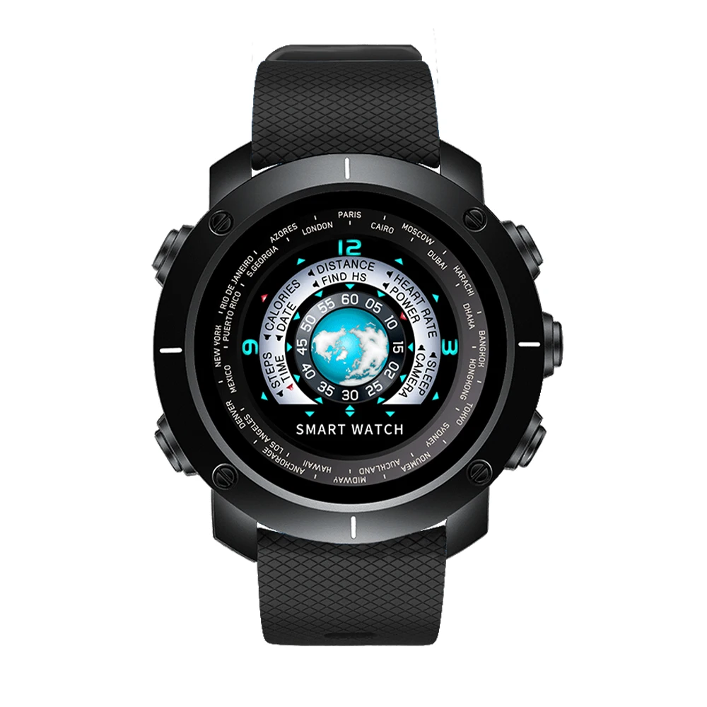 ABS Dial Black Bozlun 3D умные цифровые часы для мужчин, уличные спортивные часы, монитор сердечного ритма, шагомер, калории, фитнес, Bluetooth, умные часы W30 - Цвет: ABS Dial Black