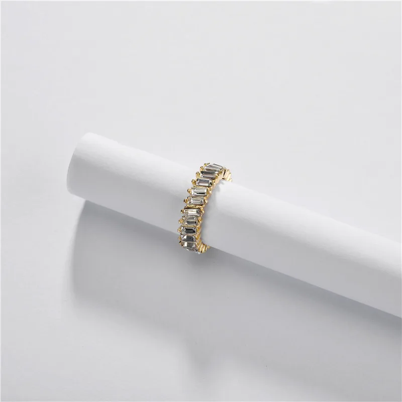 F.I.N.S четыре цвета s сверкающие Кристальные кольца для женщин металлические