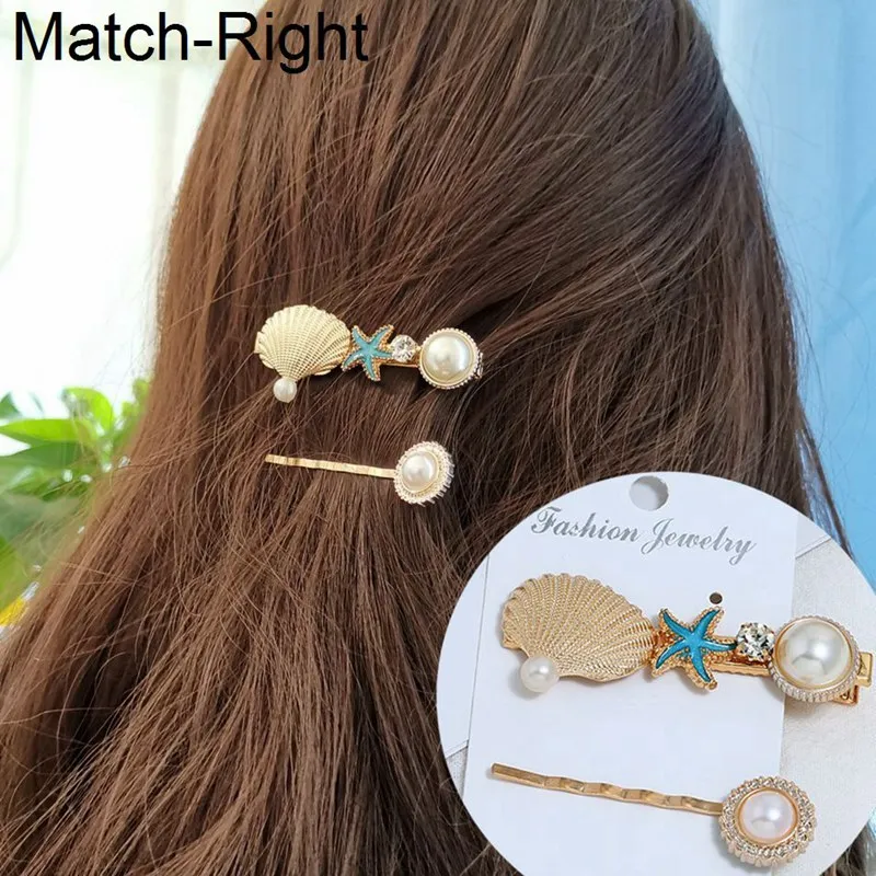Ювелирное изделие для волос Match-Right 3 шт./компл. заколка с жемчугом/заколка в стиле