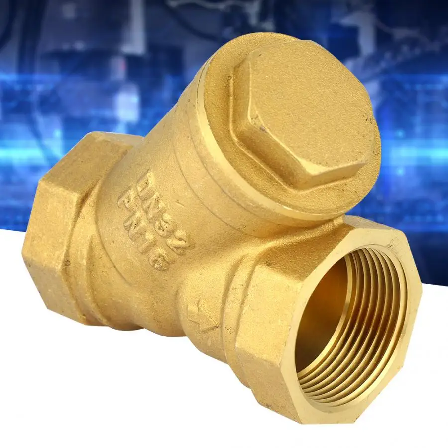 Фильтрующий клапан DN32 G1/4 дюйма Y образный латунный с внутренней резьбой|Клапан| |