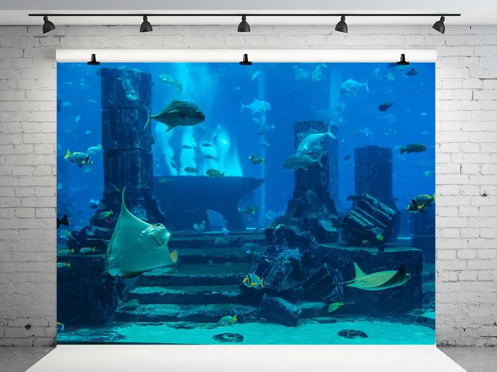 

Винилбds морской синий фон для фотостудии для детей