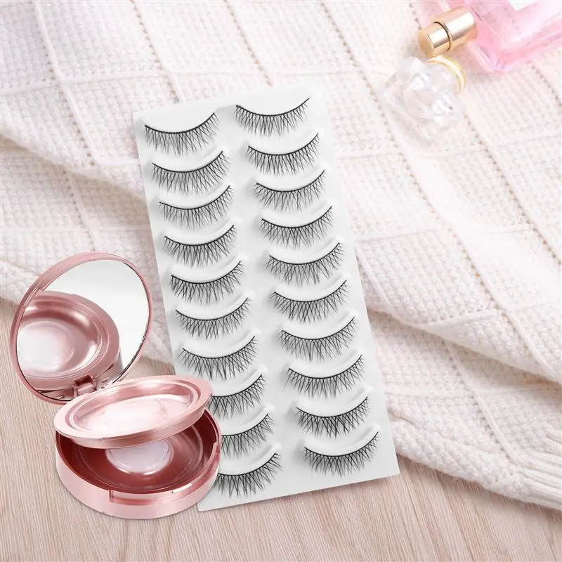 

5Pcs Pocket Size Double Layer Portable Lash Storage Box Eyelash Holder Eyelash Case