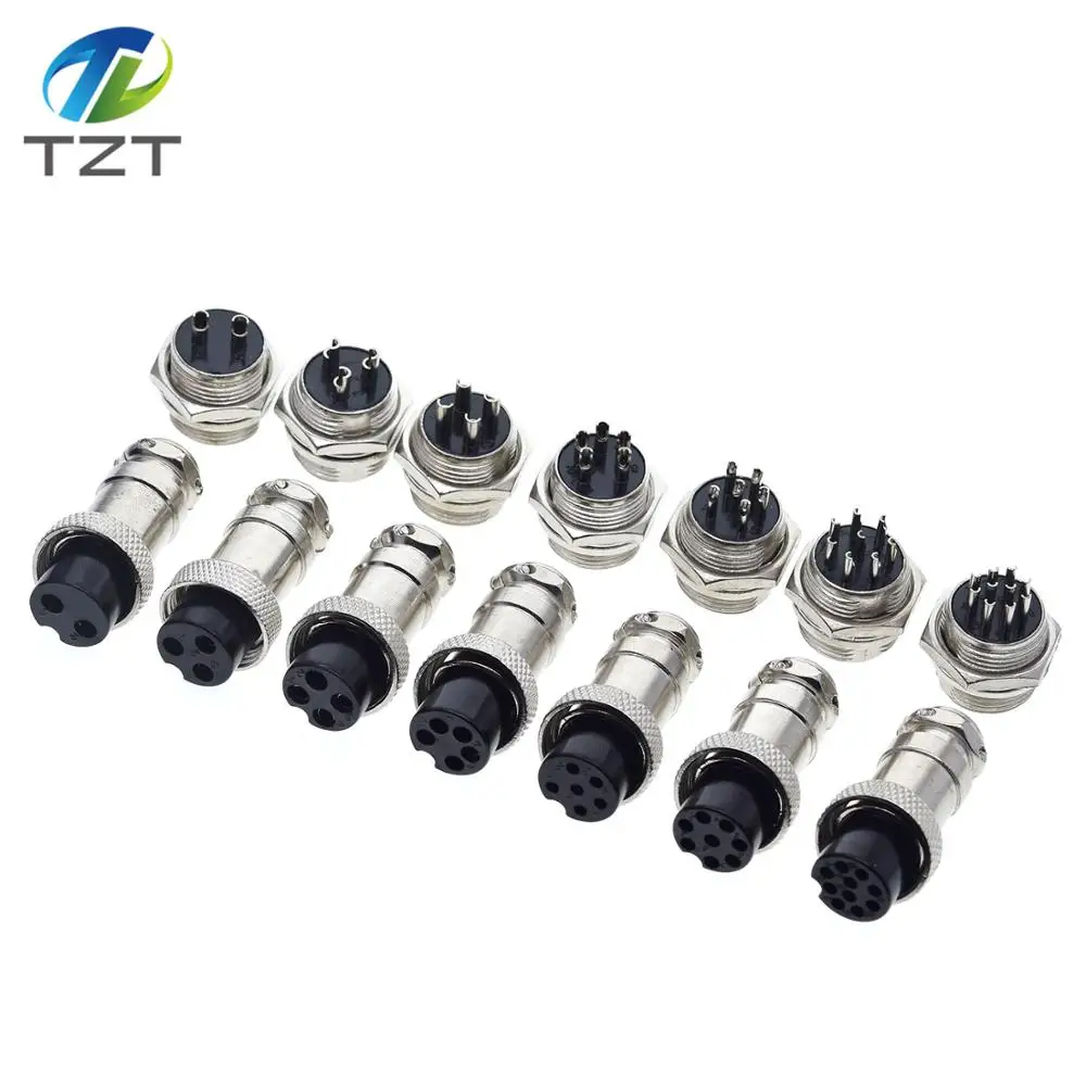 TZT 1 комплект GX16 2/3/4/5/6/7/8/9/10 Штекерный и гнездовой штырьковый разъем для планшетов