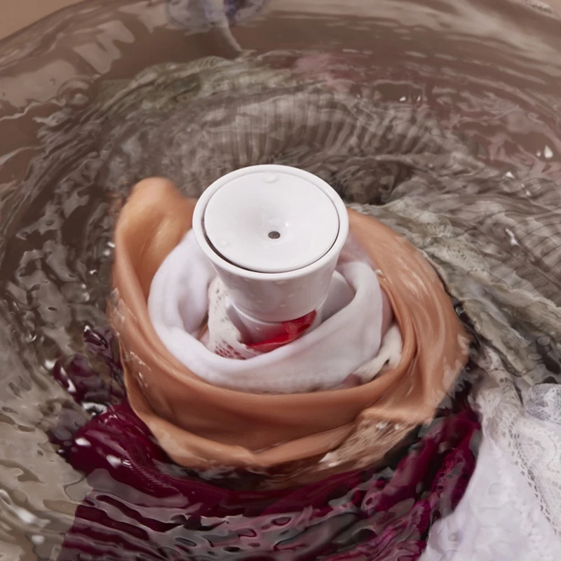 

Washing Machine Ultrasonic Portable Turbo Automatic Electric Clean Washing Tool for Travel Dormitories USB Washer