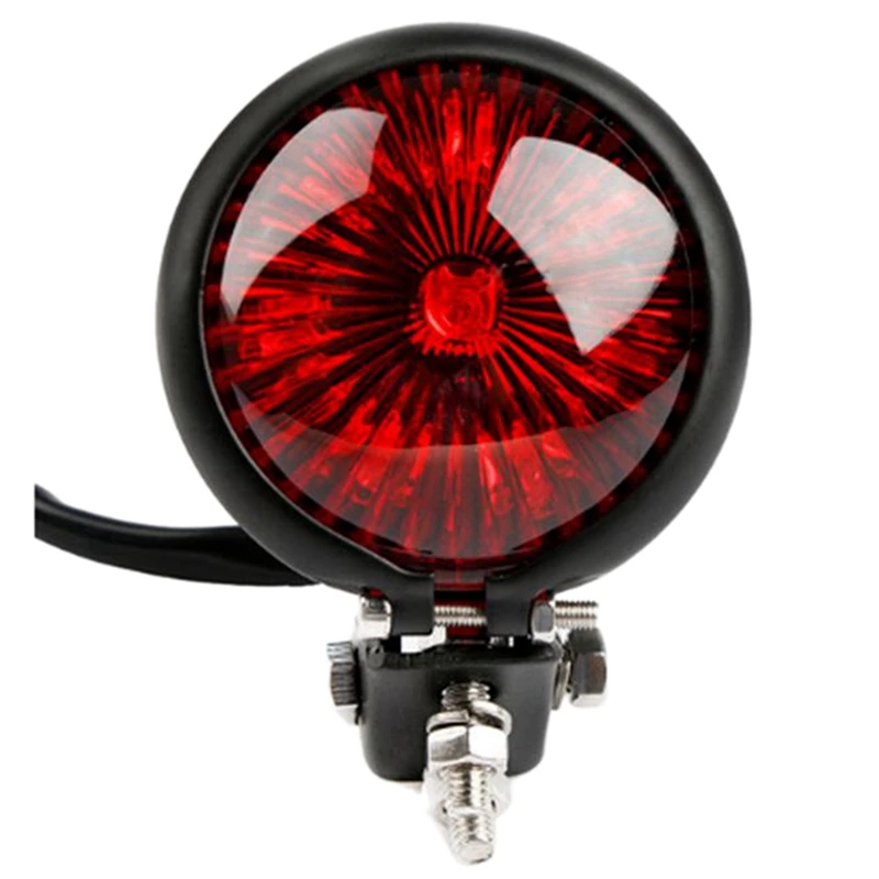 Красный 12V Led черный Регулируемый Cafe Racer Стиль задние фонари светильник мотоциклы