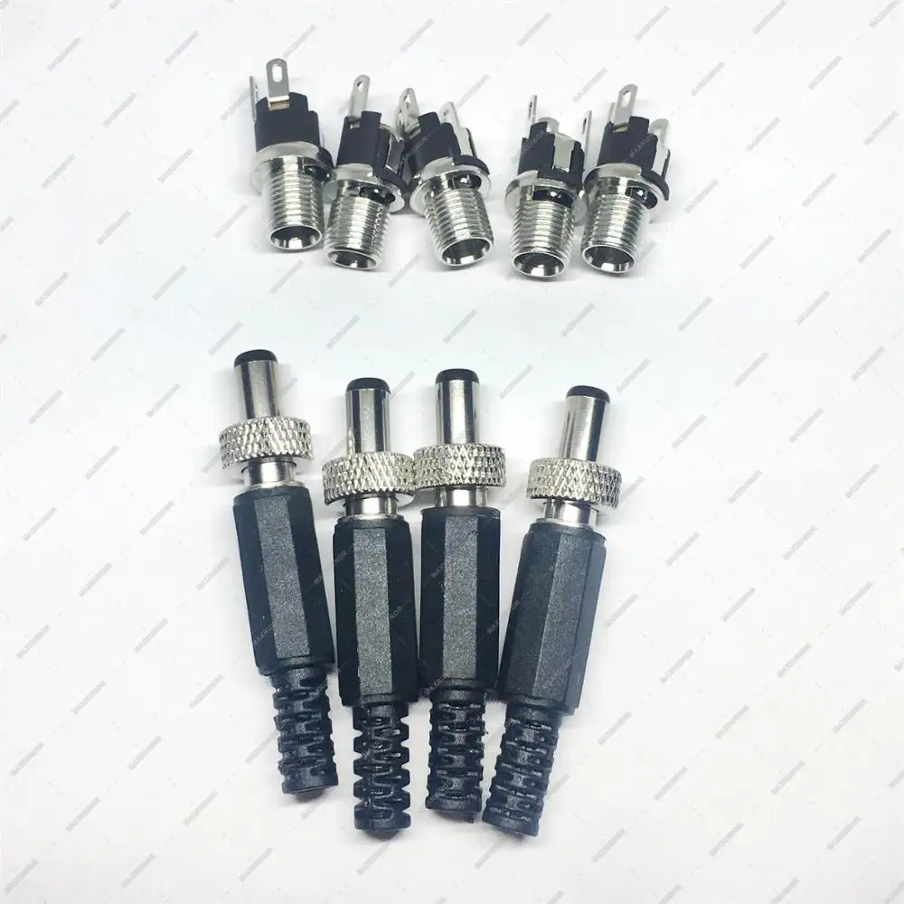 Блокируемая медная розетка питания постоянного тока 2 комплекта 5 мм x 1 или *