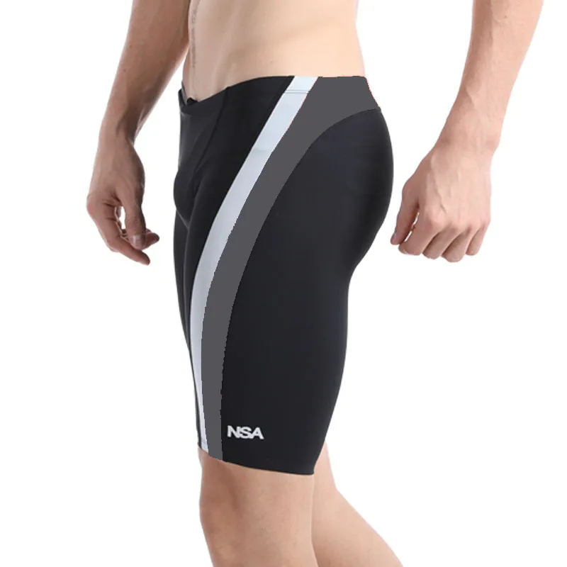 Boys Water Sport Professional Swim Trunks Men Quick-Drying Training Racing Swimwear Shorts Competition Boxer Swim Briefs Jammer