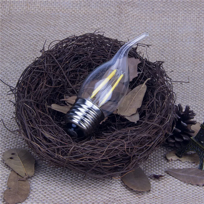 

E26 110V C35 C35T 4W LED Candle Light Filament Bulb Retro Vintage Edison Dimmable Lamp for Home School Hotel Indoor Lighting