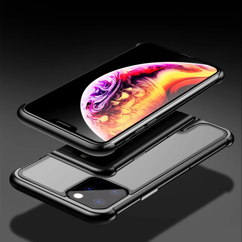 Бронированный металлический чехол-бампер для iPhone 11 Pro Max чехол Pull-Plus закаленное стекло высокопротивоударный чехол для iPhone 11 Pro Coque чехол