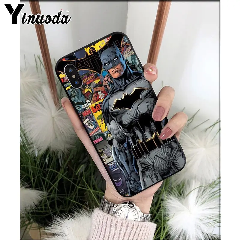 Yinuoda Batman Joker Comic TPU Soft Silicone Phone Case Cover for iPhone 8 7 6 6S Plus 5 5S SE XR X XS MAX Coque Shell