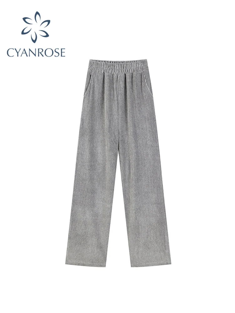 

Вельветовые спортивные брюки для женщин с высокой талией мешковатые модные спортивные брюки большого размера брюки женские джоггеры уличн...