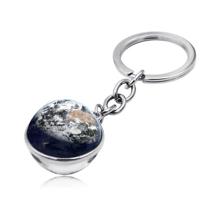 Брелок для ключей мужчин и женщин креативный двухсторонний стеклянный шар