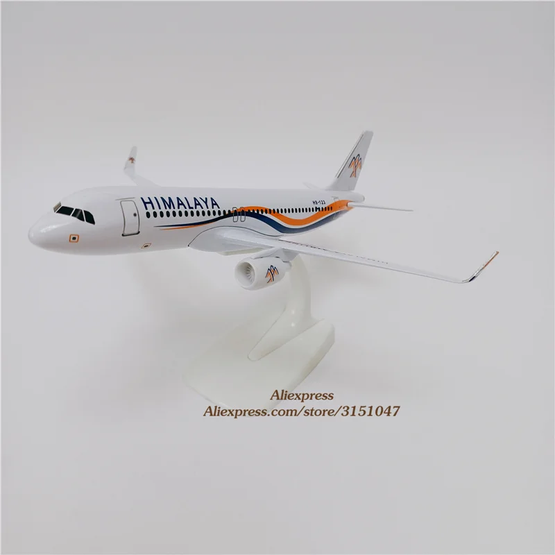 

Модель самолета 20 см, авиаперевозки из Китая, авиалинии Гималаи, A320, аэробус 320, авиакомпании, модель самолета из металлического сплава, литы...