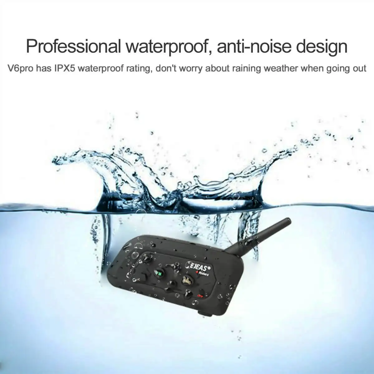 2Pcs EJEAS V4-1200m Intercom Bluetooth Helmet Interphone 4 Riders Talking Group At the Same Time Motorcycle Casco Walkie Talkie |