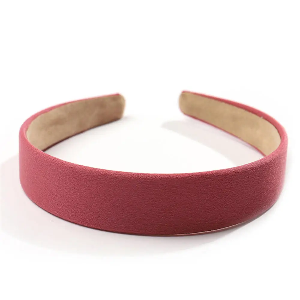 Повязка на голову женская широкая винтажная розовая 1 шт. |