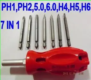 

Hand tool practical 7 in 1 multi magnetic screwdriver kit/bits set NO.20640-B