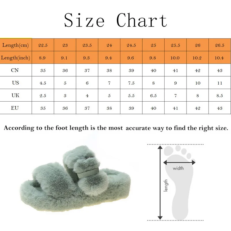 

New Women Winter Warm Sandals Fauxfur Slippers Female Shoes Fashion Home Shoes Woman Slip On Flats Girls Indoor Slides 2021
