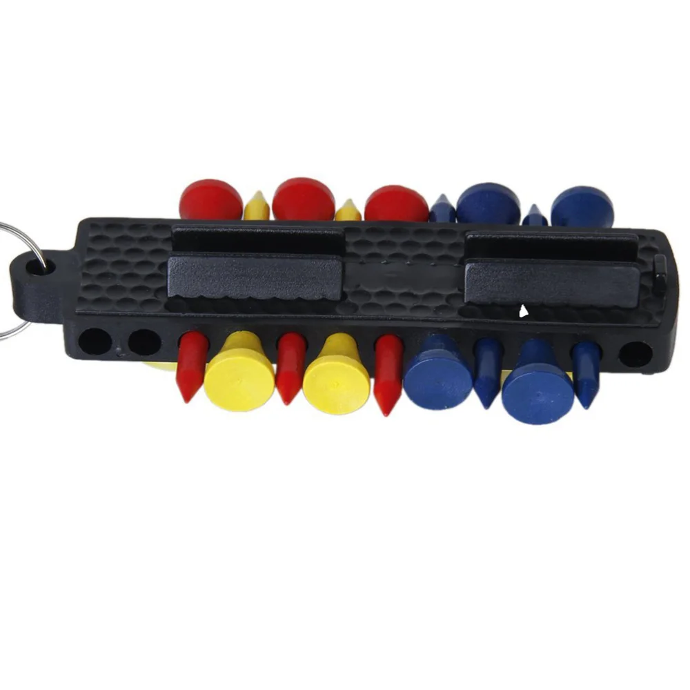 Пластиковые 12 Тройники 2 Шариковые маркеры Divot Инструмент карандаш набор с