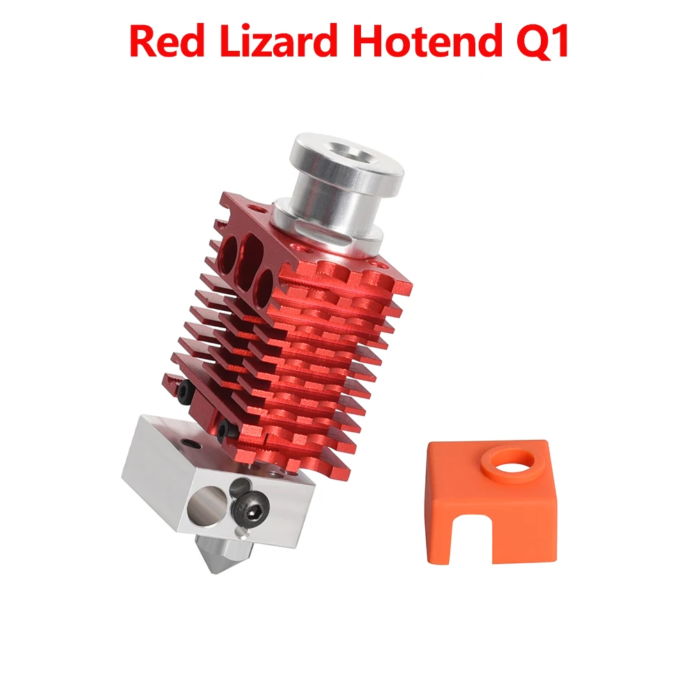 

V6, экструдер, Hotend CR10 Ender 3 Hotend, радиатор в виде Красной ящерицы Q1, полностью металлический, высокотемпературный, запчасти для 3D-принтера