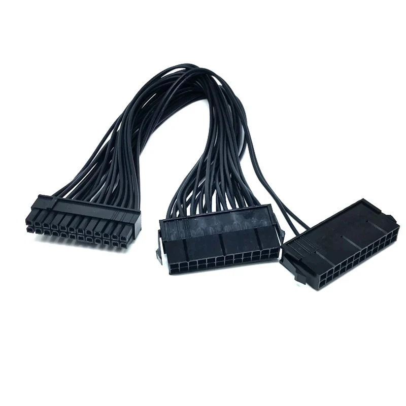 24 Булавки двойной PSU ATX Питание 30 см адаптер Кабельный разъем для добычи 20 + 4 PSU|dual