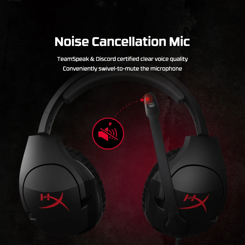 Последние KINGSTON HyperX Cloud Stinger повязка на голову Легкая удобная двойная звуковая игровая гарнитура Регулируемая громкость с микрофоном