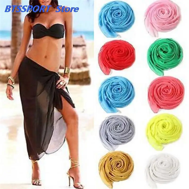 Сексуальная Пляжная накидка женское летнее саронг накидка-бикини парео Пляжное