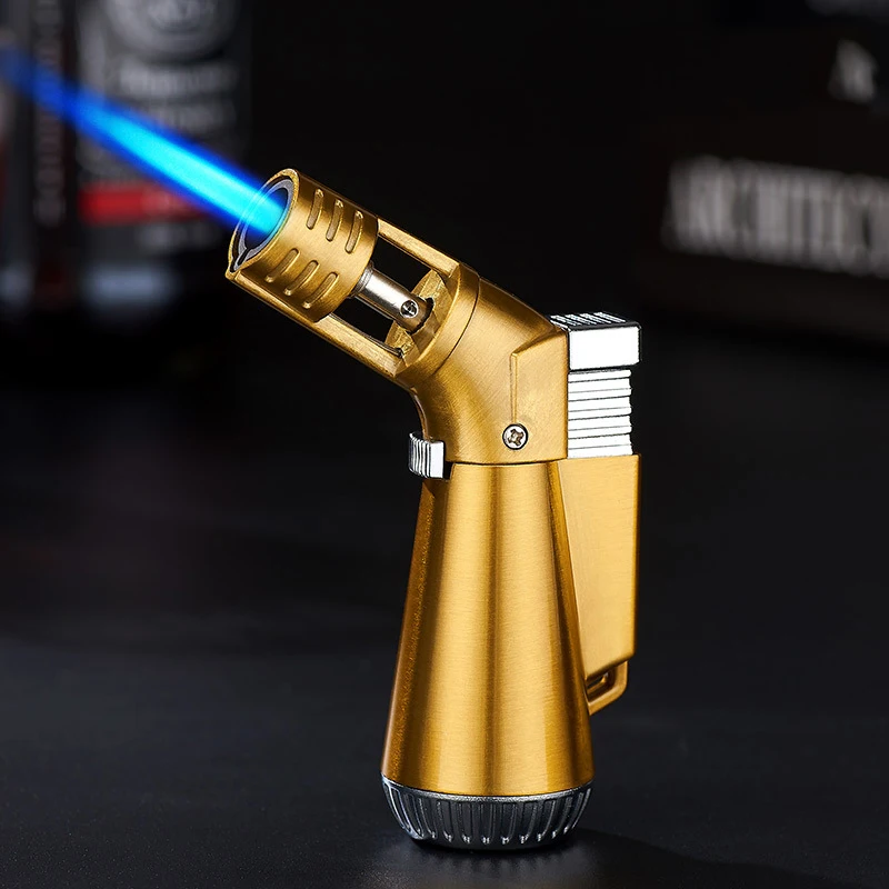 

Metal Gas Lighter Kitchen Pastry Cooking Turbo Torch Lighter Butane Cigarette Lighters Cigar Smoking Accessories Gadgets for Men