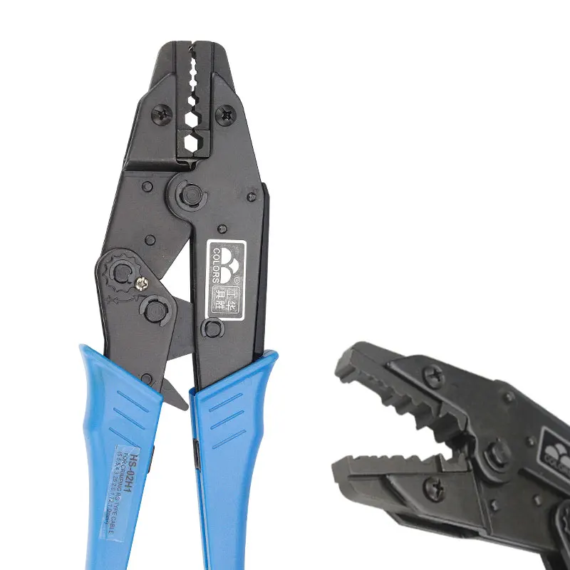 Кримпер коаксиальных проводов HS-02H1 для RG58/59/62, 8X-типа для SMA/BNC коннекторов, из углеродистой стали, с режущим механизмом.