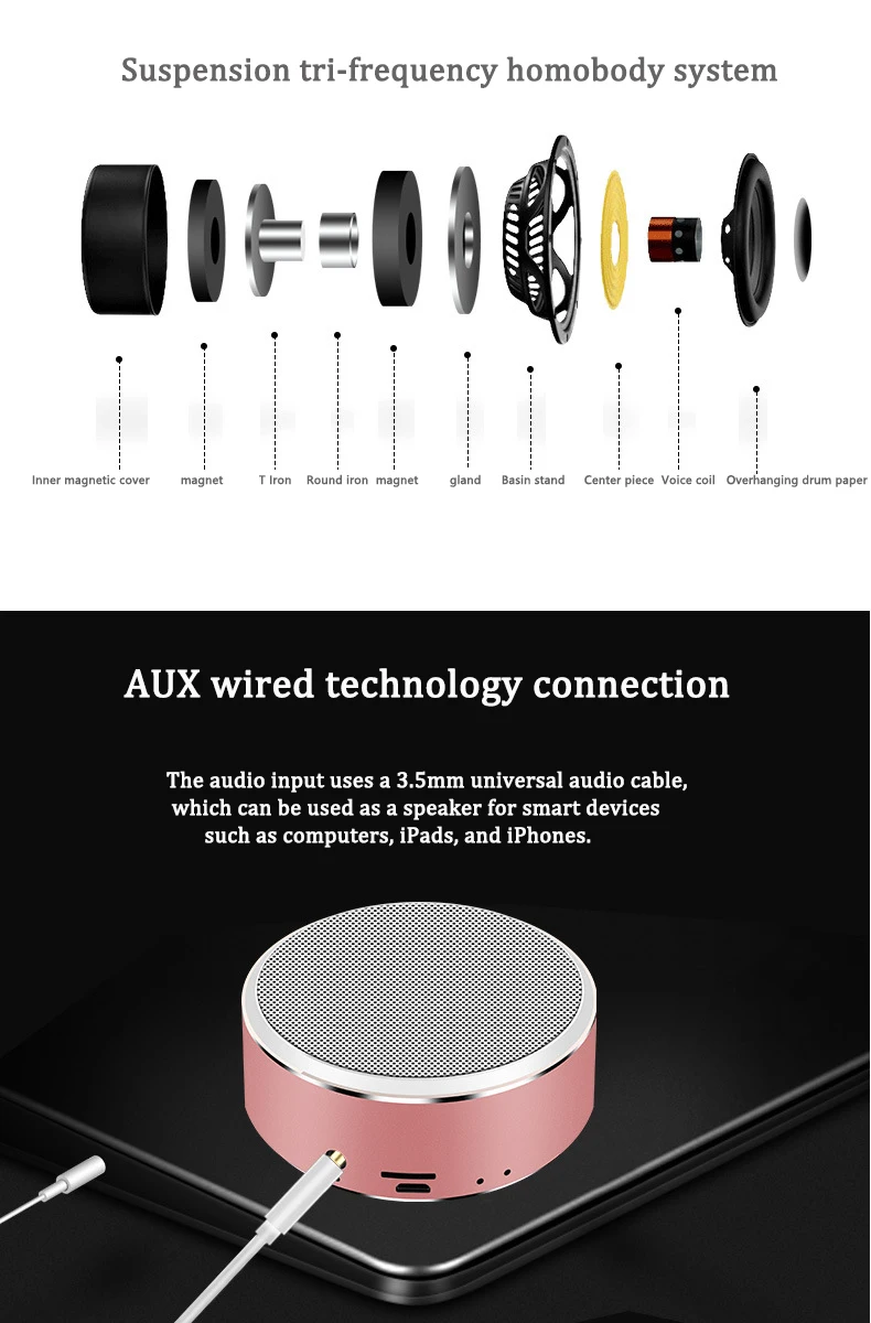 MKYENG Bluetooth динамик s Soundcore с громким стерео звуком 33 фута Bluetooth Диапазон Встроенный микрофон Идеальный портативный беспроводной динамик