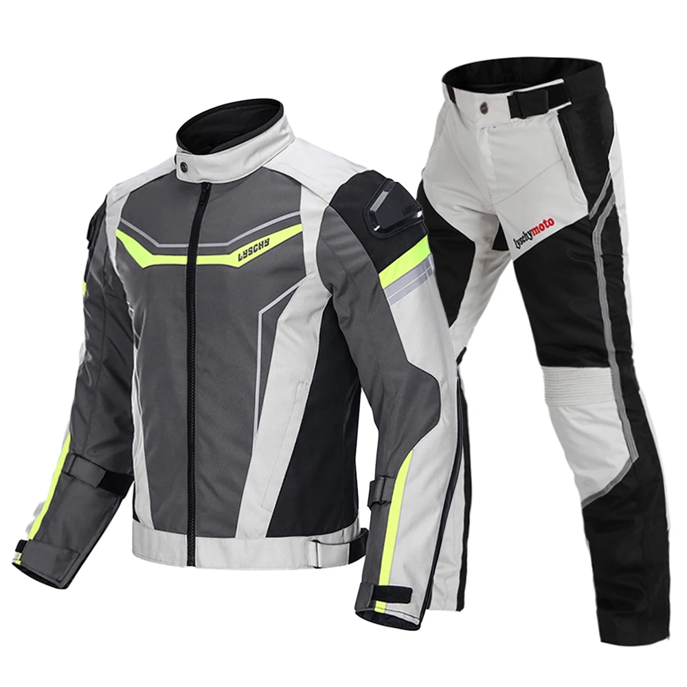 

LYSCHY Jacket Motorcycle Men CE Protective Gear Motorbike Motocross Jacket Suit Waterproof Cold-proof Clothing Chaqueta Moto