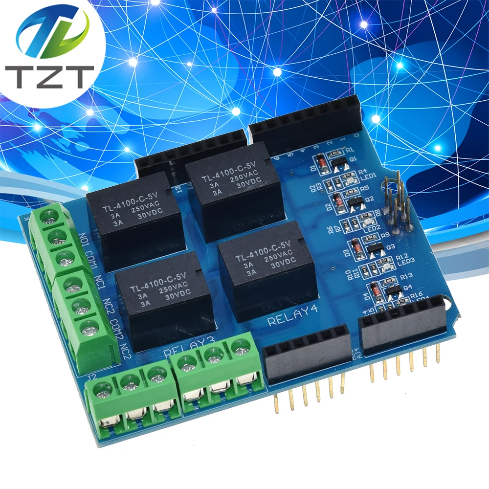 4 канала 5v релейный модуль четыре щит управления каналами реле для расширения