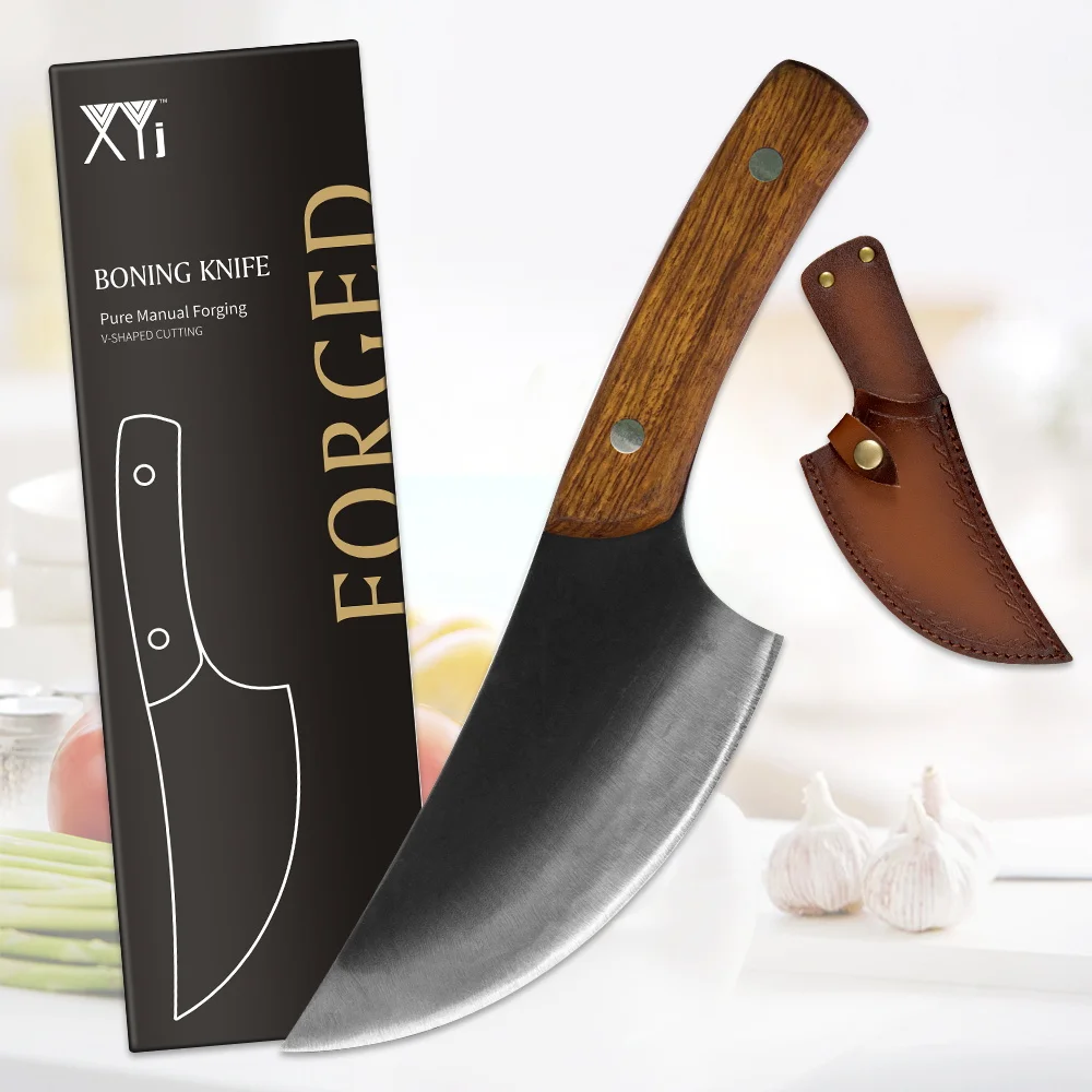 

Handmade Forged Serbian Chef Knives Set 5.5'' INCH Full Tang Blade Cleaver Butcher Chopping Knife Fruit Survival Outdoor