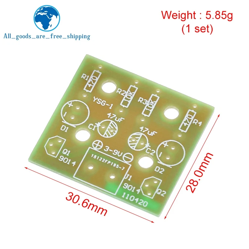 Завеса простой светодиодный вспышка DIY Наборы поставка электроники Сделай Сам