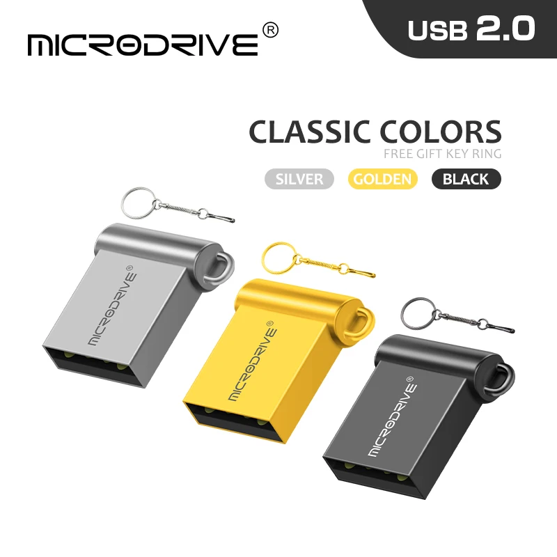 

3 color mini tiny 32GB pendrive metal USB flash drive 16GB 32GB 64GB 128GB pen drive USB2.0 tiny memory stick U Disk cle usb