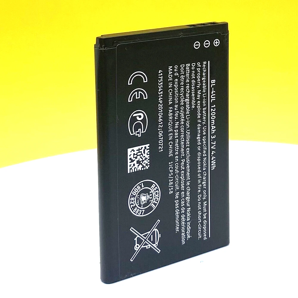 Новинка 100% BL-4UL 1200 мАч аккумулятор для Nokia Asha 225 dual/3310 2017 1012 1126 1172 TA-1030 + номер