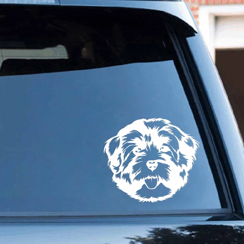 

Dog Head Car Sticker Animal Pet Trucks Decor Removable Black/silver AL454