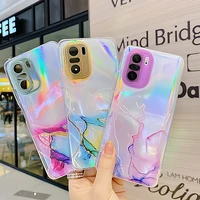 Laser Marbel Phone Case for Xiaomi Redmi Note Pro Max 10s Note Mi11 Lite Ultra Poco NFC Pro Soft Cover